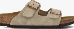 taupe birkenstock slippers arizona