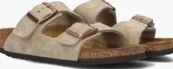 taupe birkenstock slippers arizona