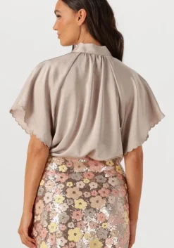 taupe bruuns bazaar blouses wendi blouse