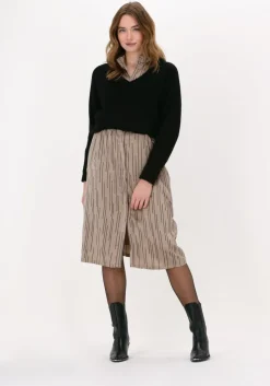 taupe bruuns bazaar midi jurk acacia convent