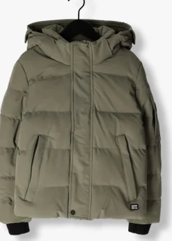 taupe cars jeans gewatteerde jas bronx