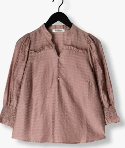 taupe co'couture blouses charliecc frill ss shirt