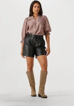 taupe co'couture blouses charliecc frill ss shirt