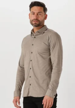 taupe desoto casual overhemd casual kent 1/1