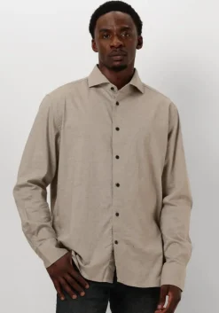 taupe dstrezzed casual overhemd olav shirt