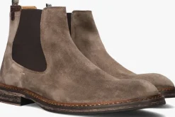 taupe floris van bommel chelsea boots sfm-60048
