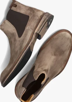 taupe floris van bommel chelsea boots sfm-60048