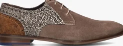 taupe floris van bommel nette schoenen sfm-30361