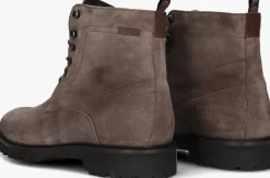 taupe floris van bommel veterschoenen sfm-80033 sturdi