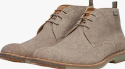 taupe floris van bommel veterschoenen sfm-50128 de lexer