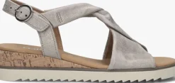 taupe gabor sandalen met hak 751.1