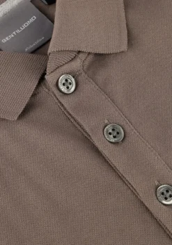 taupe gentiluomo polo polo 3 button ss j2006-219
