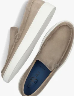 taupe giorgio loafers 13781