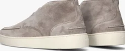 taupe greve lage sneakers wave