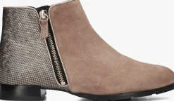 taupe hassia enkellaarsjes madeira