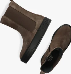 taupe hip chelsea boots h1369