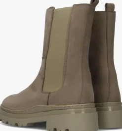 taupe hip chelsea boots h1238