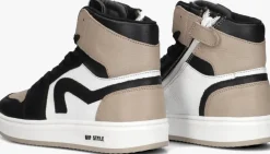 taupe hip hoge sneakers h1765