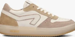 taupe hip lage sneakers h1804