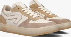 taupe hip lage sneakers h1804