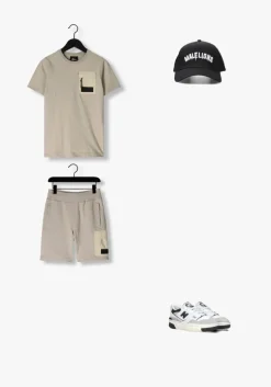 taupe malelions t-shirt pocket t-shirt