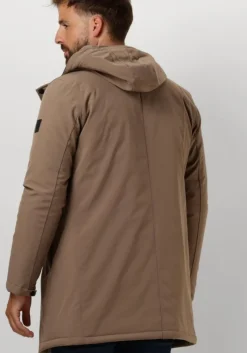 taupe matinique gewatteerde jas deston