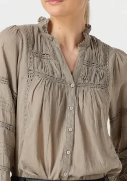 taupe neo noir blouses lyla s voile blouse