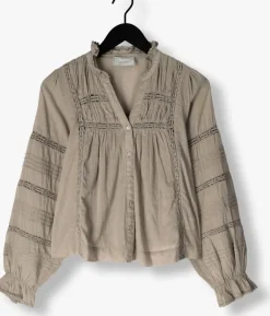 taupe neo noir blouses lyla s voile blouse