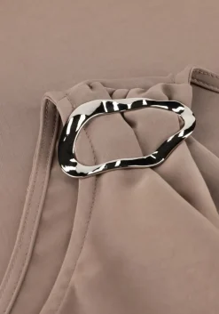 taupe neo noir top scotta dull sateen top