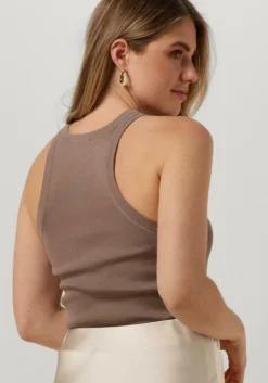 taupe neo noir top willy knitted top