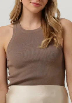 taupe neo noir top willy knitted top