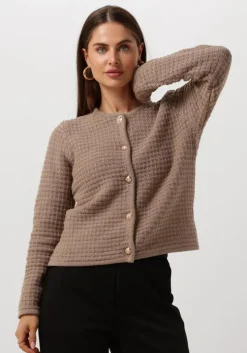 taupe neo noir vest limone knit jacket