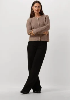 taupe neo noir vest limone knit jacket