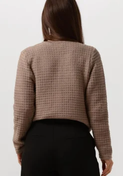 taupe neo noir vest limone knit jacket