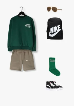 taupe nik & nik broeken rocco sweatshorts