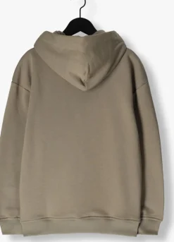 taupe nik & nik vest rocco zip hoodie