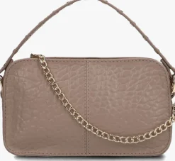 taupe núnoo schoudertas helena eyelet