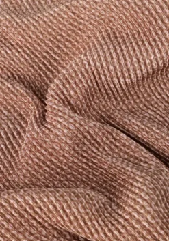 taupe nono mini jurk miron aop plissee dress