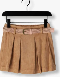 taupe nono minirok sella suede skort