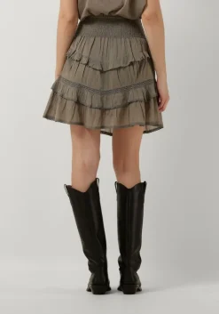 taupe notre-v minirok voile skirt