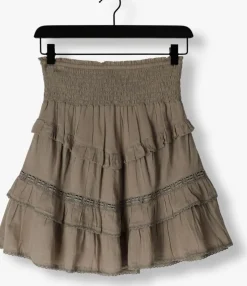 taupe notre-v minirok voile skirt