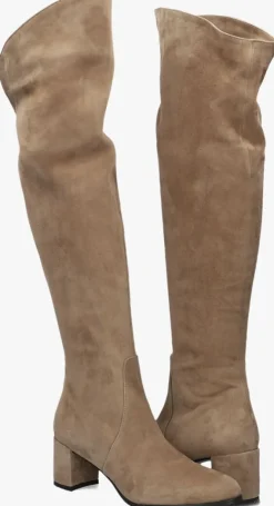 taupe notre-v overknee laarzen 8597