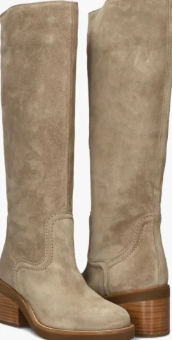 taupe nubikk hoge laarzen cassy boot