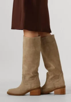 taupe nubikk hoge laarzen cassy boot