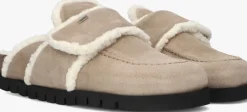 taupe nubikk instappers teddy fur