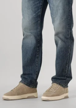 taupe nubikk lage sneakers basket court fur