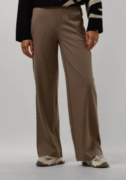 taupe object wijde broek objlisa wide pant