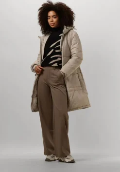 taupe object wijde broek objlisa wide pant