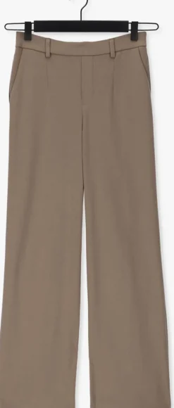 taupe object wijde broek objlisa wide pant