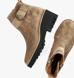 taupe paul green enkellaarsjes 9763